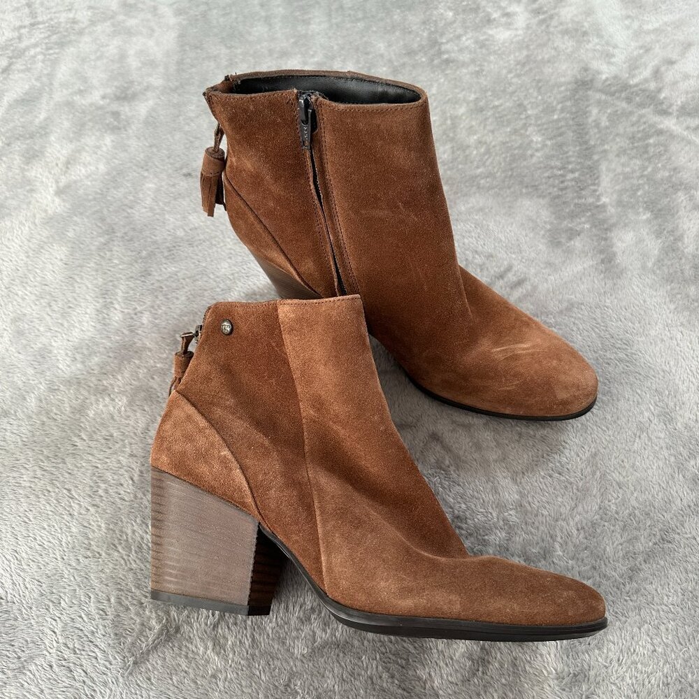 Paul Green Jada Brown Water Resistant Ankle Boots Booties US size 9.5 Suede